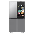 SAMSUNG Bespoke 36" 29 cu. ft. Standard Depth 4-Door Flex Refrigerator with AI Family Hub+ & AI Vision Inside in Stainless Steel - RF29DB9900QDAA