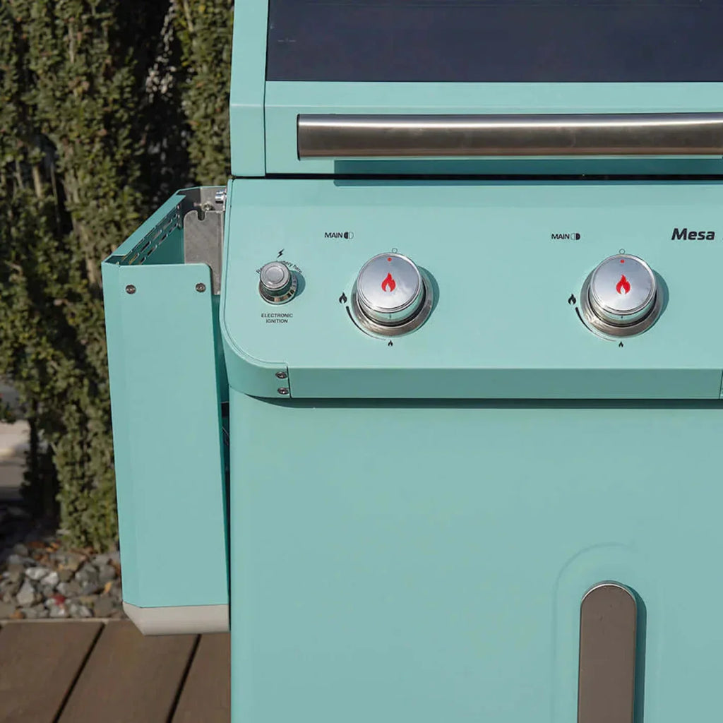 Monument Grills Mesa 200G Series | 2 Burner Propane Gas Grill in Turquoise Green - M200G