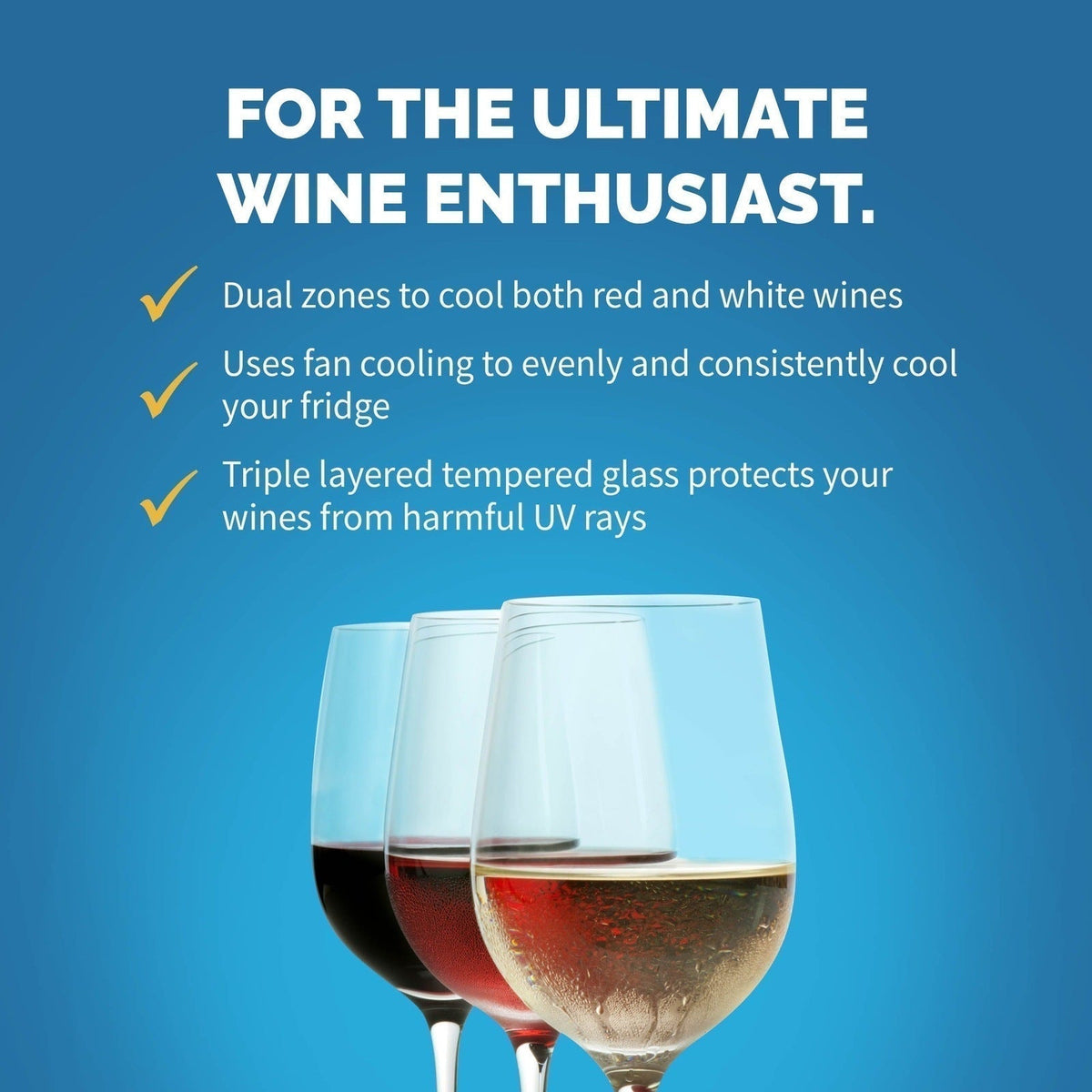 NewAir - 15" 29-Bottle Dual-Zone Wine Cooler (AWR-290DB) Stainless Steel w/ Beech Wood Shelves