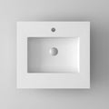 Laviva VIVA Stone Matte White Countertop - 313SQ1HSS-24-MW