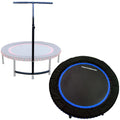 LEAPS & REBOUNDS 48" Adjustable Stability Bar with 48" Fitness Trampoline, Blue - 318052