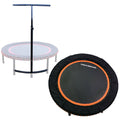 LEAPS & REBOUNDS 48" Adjustable Stability Bar w/ 48" Fitness Trampoline, Orange - 318058