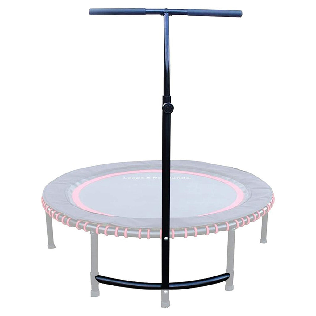 LEAPS & REBOUNDS 48" Adjustable Stability Bar w/ 48" Fitness Trampoline, Orange - 318058