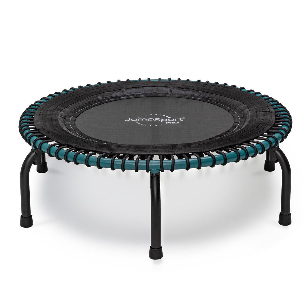 Disc-O-Bed JumpSport 350 Pro Fitness 39 Inch Cardio Workout Indoor Trampoline, Teal/Black - 318126