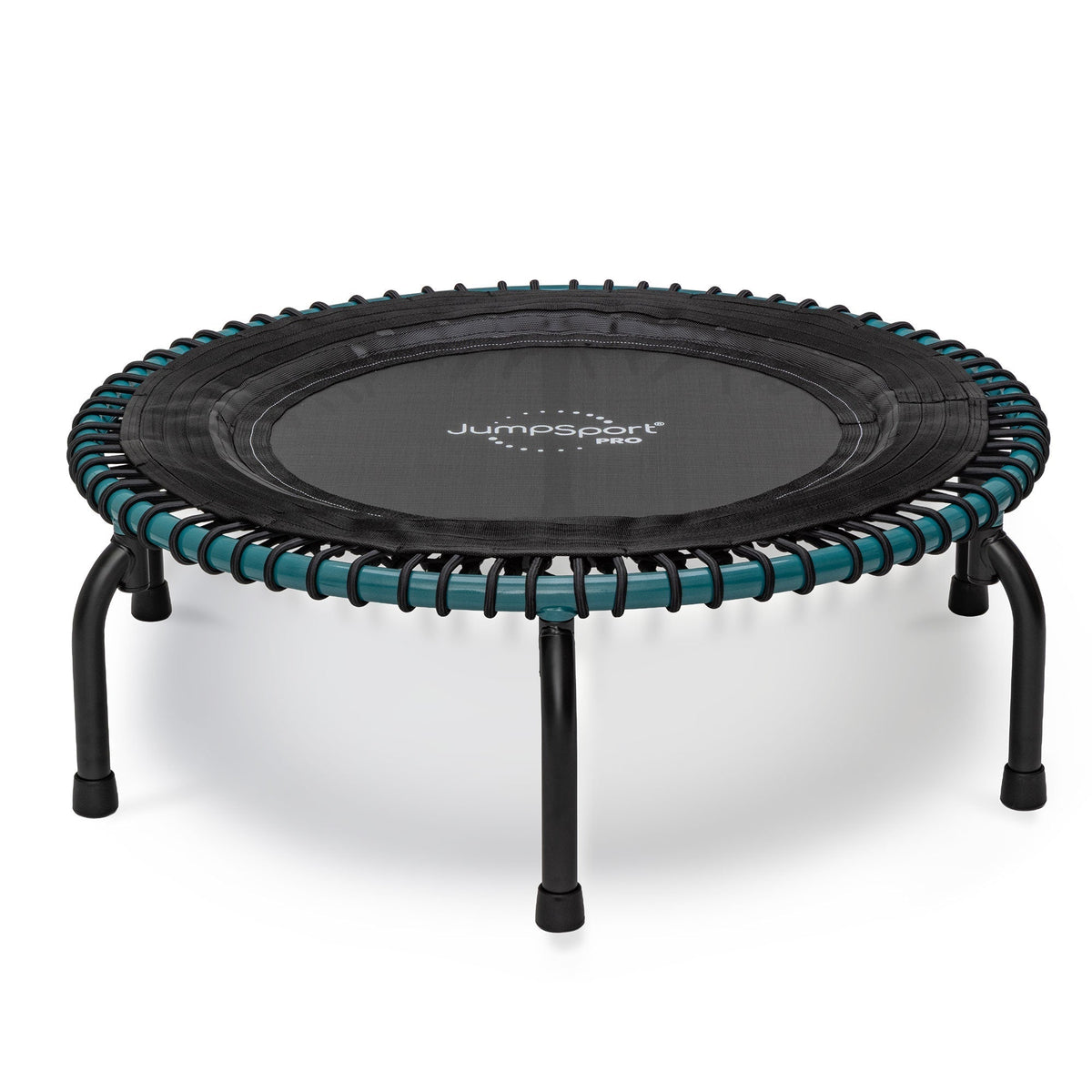 Disc-O-Bed JumpSport 350 Pro Fitness 39 Inch Cardio Workout Indoor Trampoline, Teal/Black - 318126