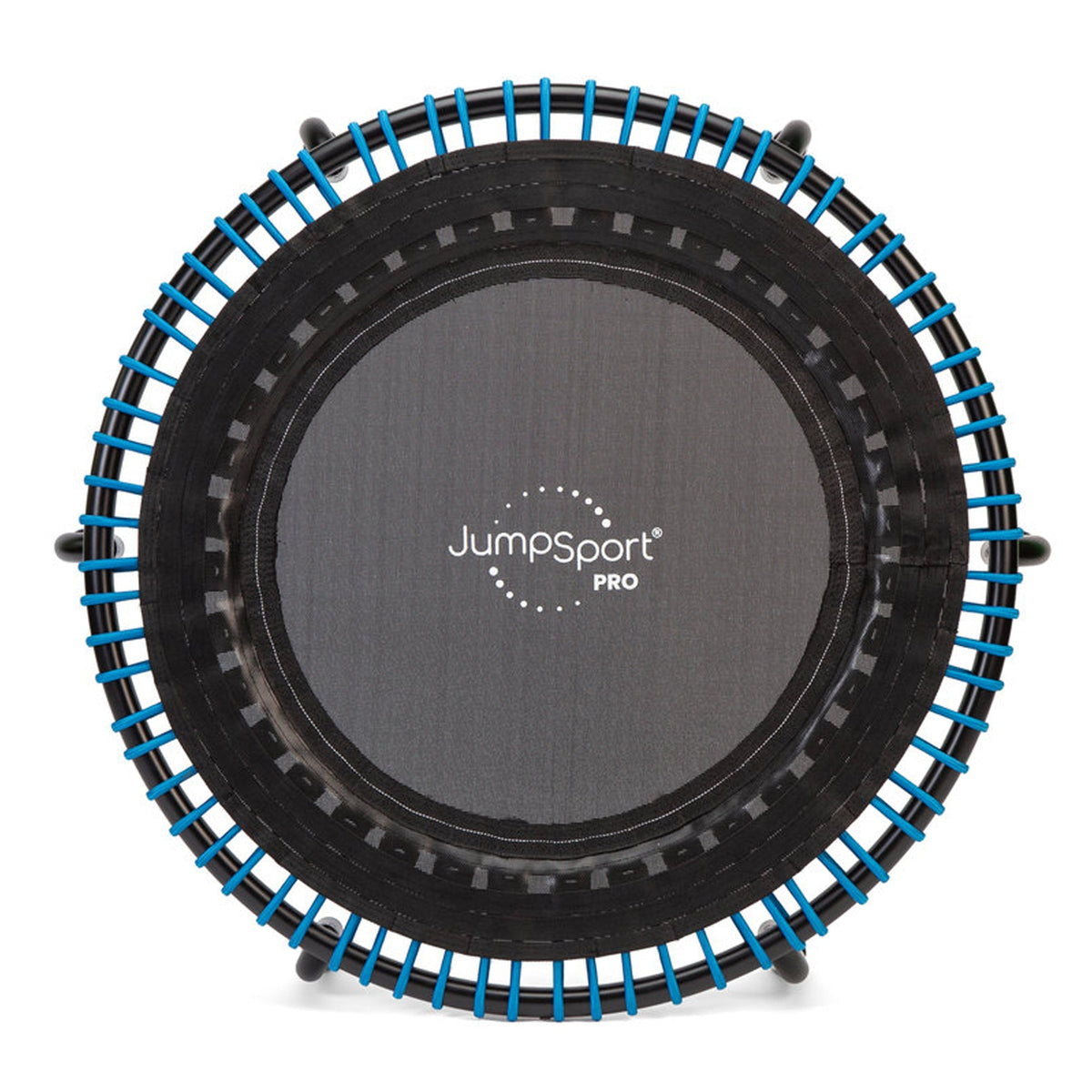 Disc-O-Bed JumpSport 350 PRO 39 Inch Fitness Trampoline with Blue EnduroLast Elastic Cords - 348950