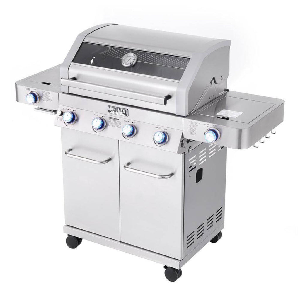 Monument Grills Classic 35633 Series | 4 Burner Propane Gas Grill in Stainless Steel - 35633
