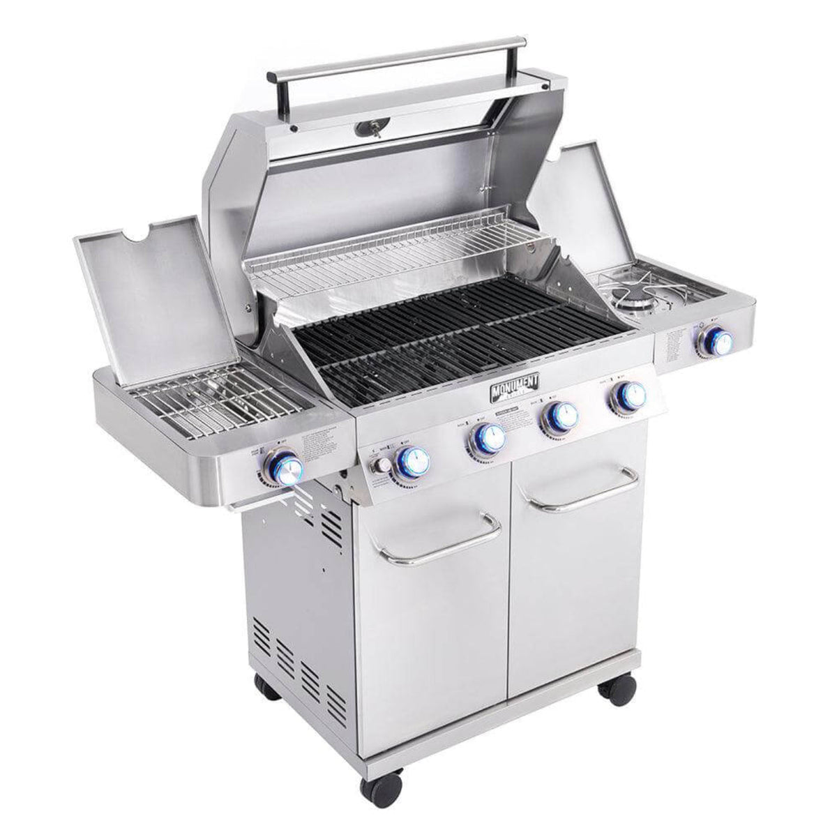 Monument Grills Classic 35633 Series | 4 Burner Propane Gas Grill in Stainless Steel - 35633