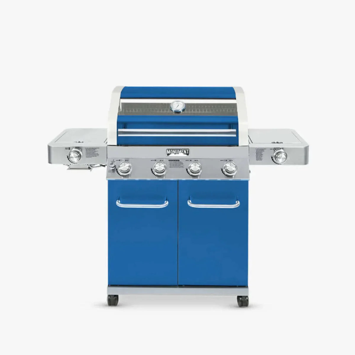 Monument Grills Classic 35633B Series | 4 Burner Propane Gas Grill in Blue - 35633B