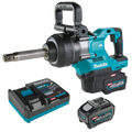 Makita 40V max XGT Brushless Cordless 4‑Sp. High‑Torque 1" Sq. Drive D‑Handle Extended Anvil Impact Wrench kit w/ Friction Ring (5.0Ah) - GWT10T