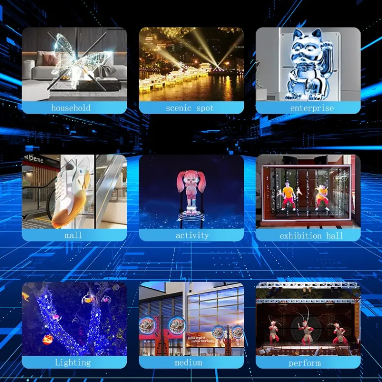3D Hologram Fan Projector