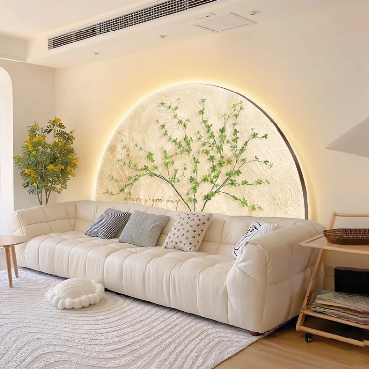 Modern Crystal Ceramic Wall Lamp for Living Room