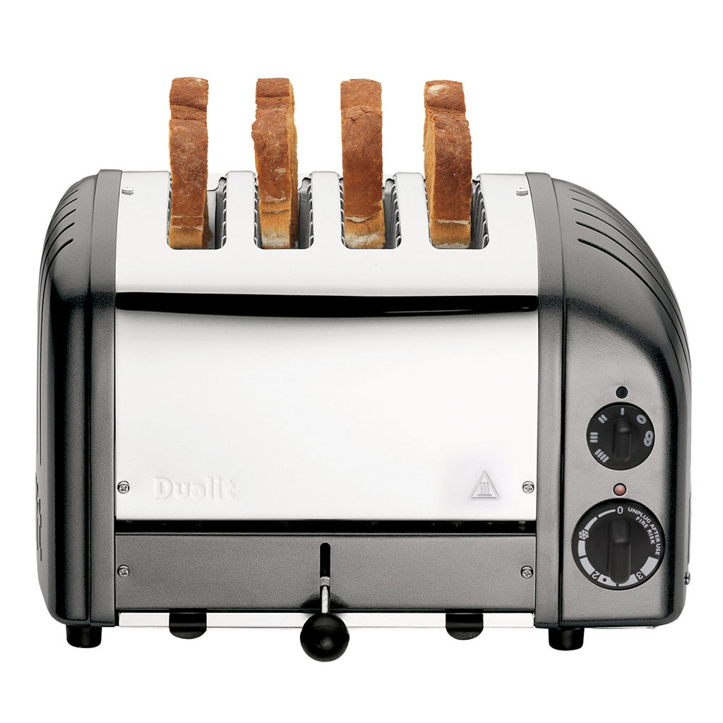 Dualit New Generation Classic 4-Slice Toaster in Metallic Charcoal - 40421
