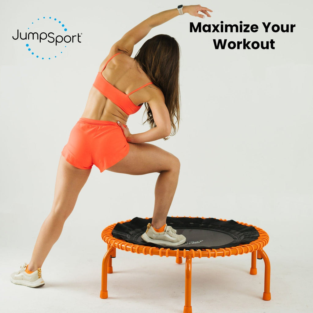 Disc-O-Bed JumpSport 350 PRO Fitness Trampoline, Cardio Workout Equipment, 39 Inch, Energize - 415471
