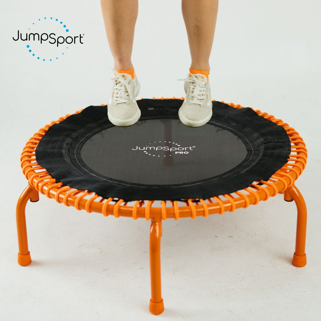 Disc-O-Bed JumpSport 350 PRO Fitness Trampoline, Cardio Workout Equipment, 39 Inch, Energize - 415471