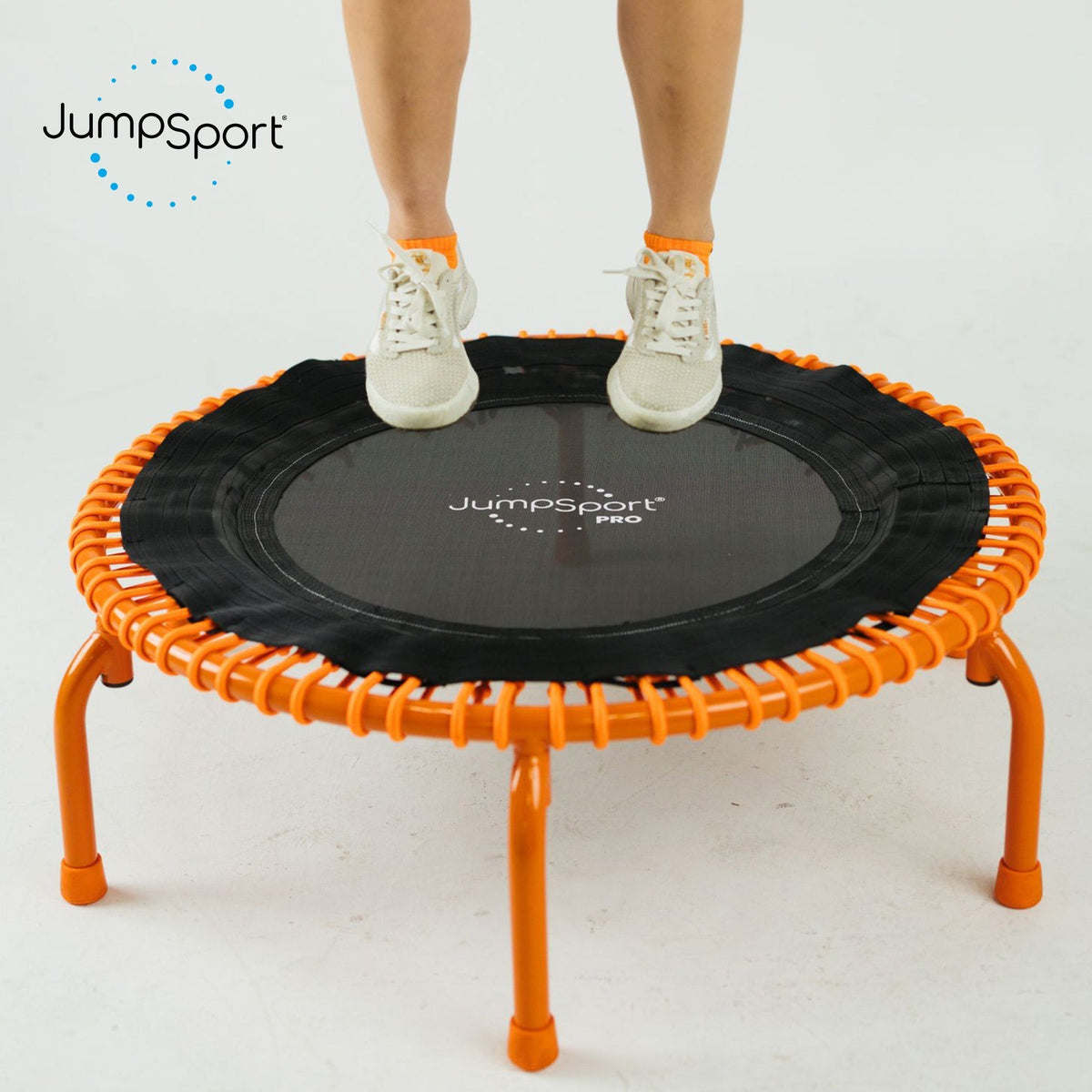 Disc-O-Bed JumpSport 350 PRO Fitness Trampoline, Cardio Workout Equipment, 39 Inch, Energize - 415471