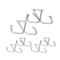 Pilot Rock 3 Pack 6'/8' Outdoor Steel Non Tip Picnic Table Leg Kits (Frame Only) - 415898