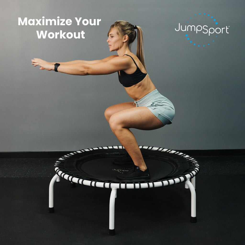 Disc-O-Bed JumpSport 44 Inch PRO Workout Rebounder for Adults 44" Fitness Trampoline, Black - 420675