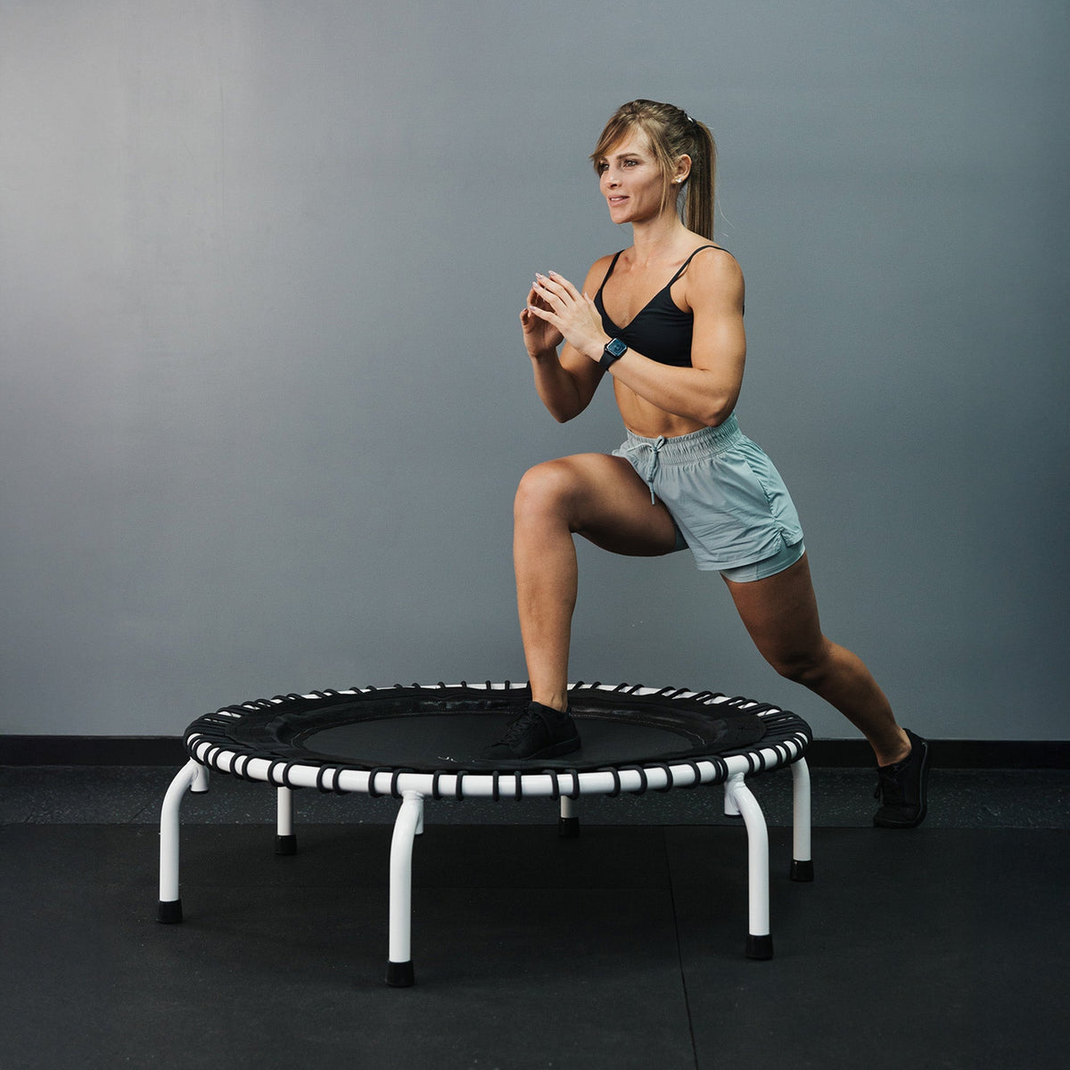 Disc-O-Bed JumpSport 44 Inch PRO Workout Rebounder for Adults 44" Fitness Trampoline, Black - 420675