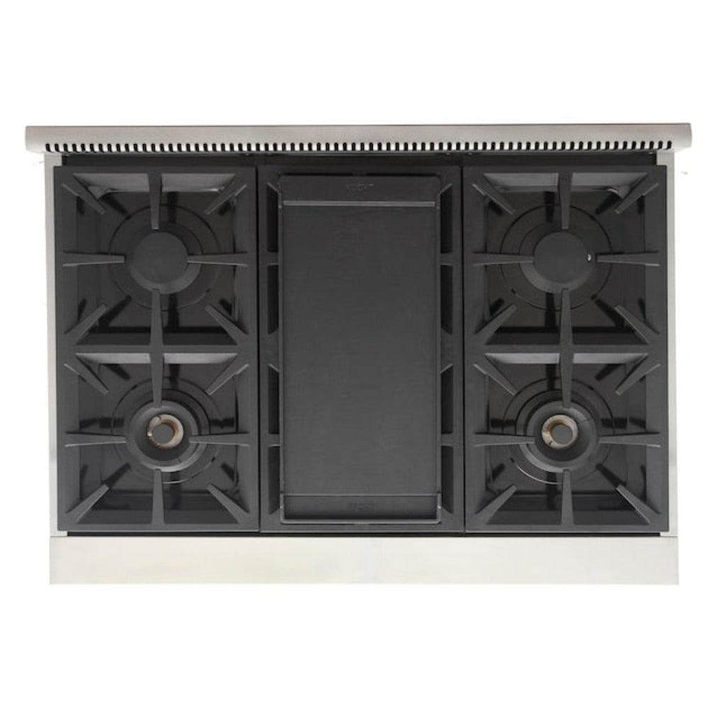 Kucht Professional 36" 5.2 cu. ft. Propane Gas Range in Stainless Steel with True Simmer Burners, KFX3600X/LP-S - KFX3600X/LP-S