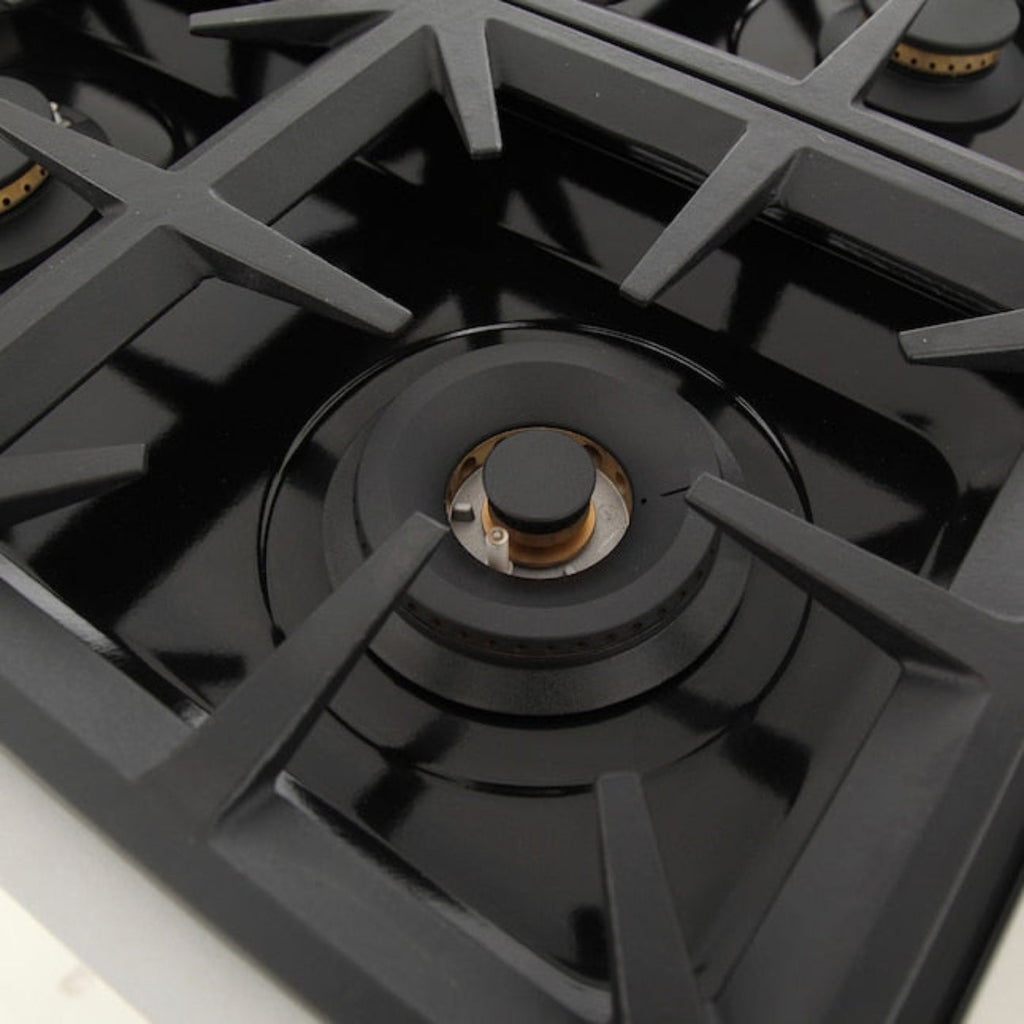 Kucht Professional 36" 5.2 cu. ft. Propane Gas Range in Cement Gray with True Simmer Burners, KFX3600X/LP-GY - KFX3600X/LP-GY