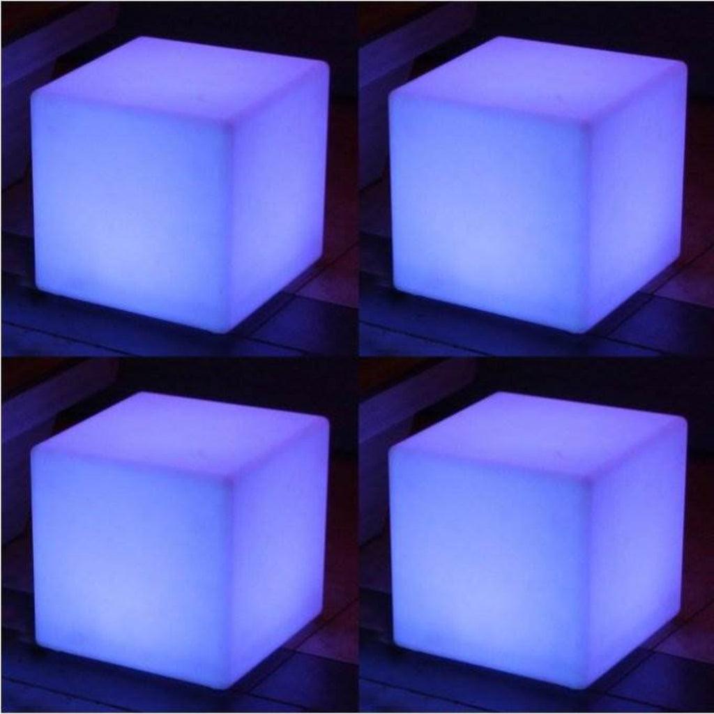 Main Access 16" Pool Spa Waterproof Color-Changing LED Light Cube Seat (4 Pack) - 45002
