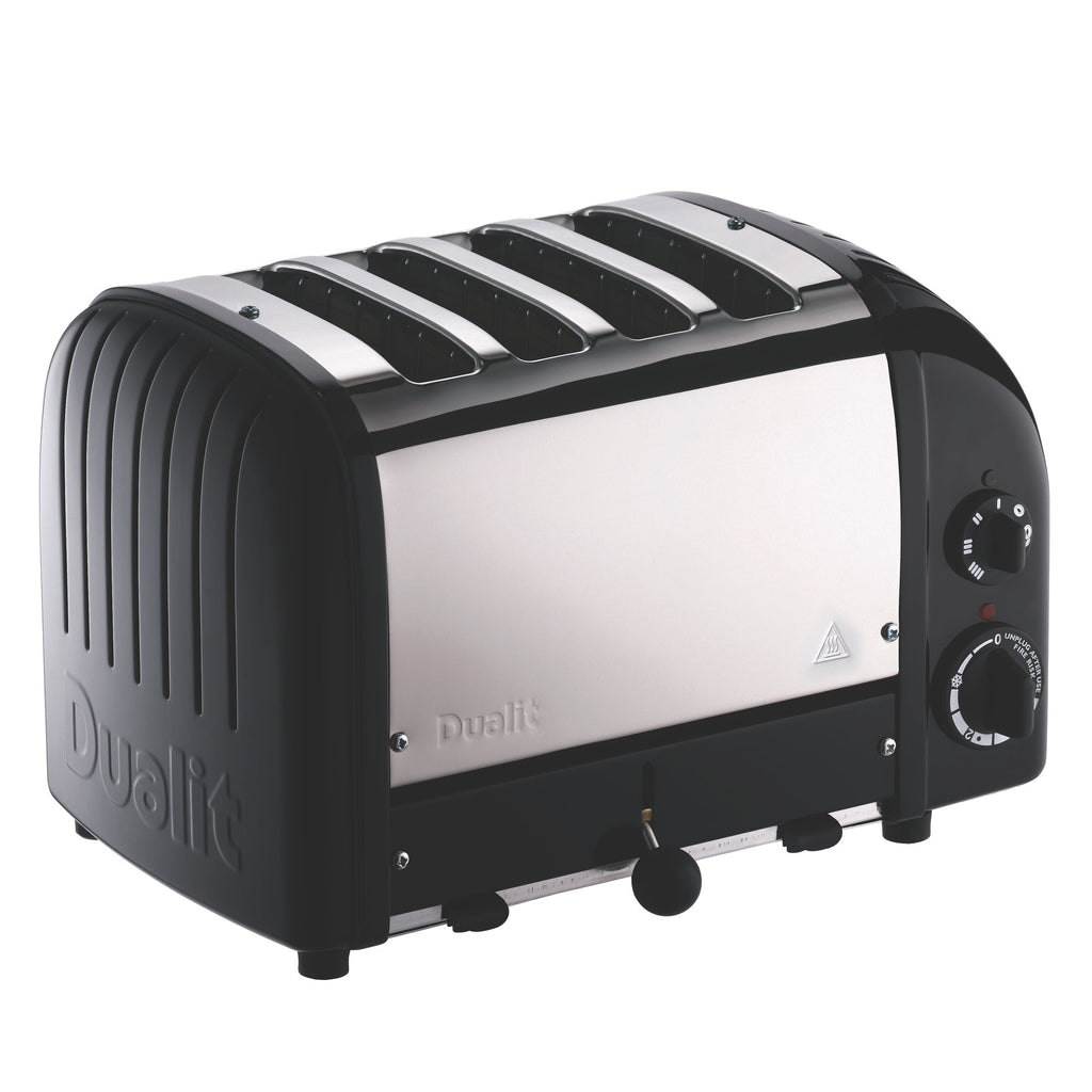 Dualit New Generation Classic 4-Slice Toaster in Matte Black - 47155