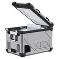 ICECOAPL55-Silver Dual Zone 12 Volt Fridge - APL55 Silver+Magnetic Battery