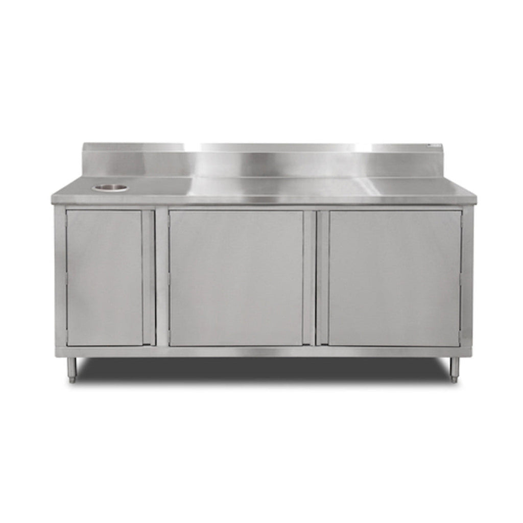 John Boos 4BU4R5-3648-L Work Table with Beverage Cabinet - JB4BU4R53648L