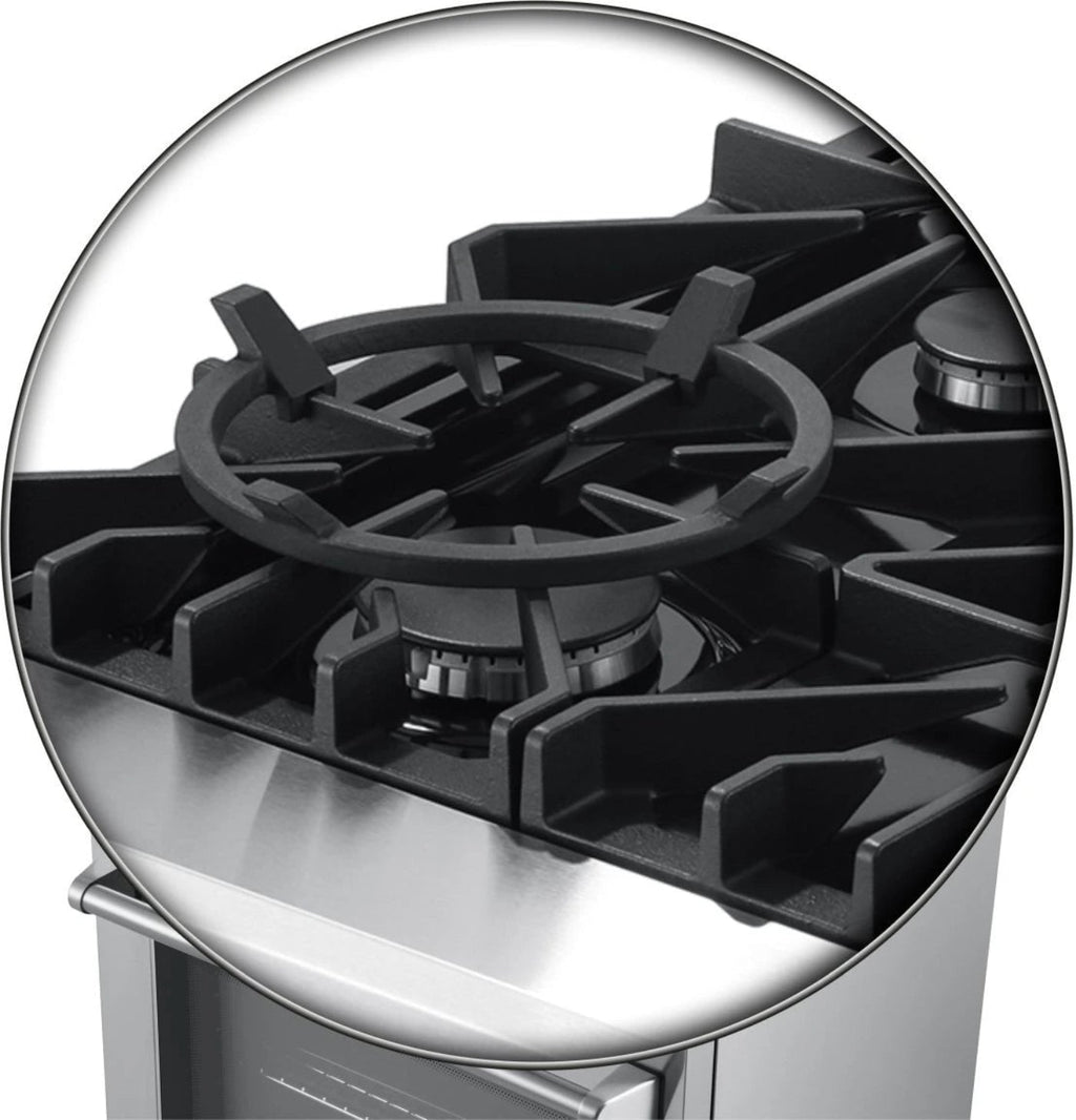 Forno 5-Piece Appliance Package - 30-Inch Gas Range with Air Fryer, Refrigerator with Water Dispenser, Wall Mount Hood, 24-Inch Microwave Drawer, & 3-Rack Dishwasher in Stainless Steel - APW5-6276-30-H-MWD
