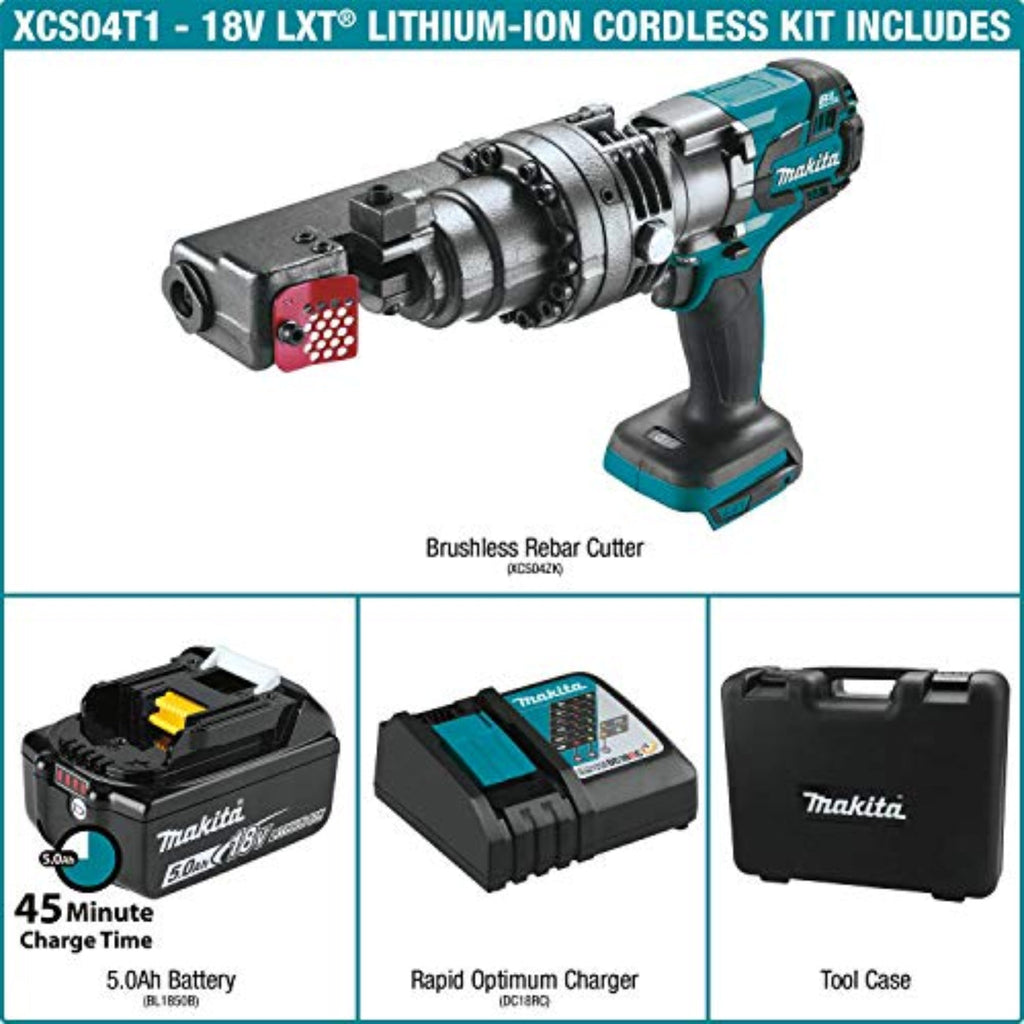 Makita 18V LXT Lithium-Ion Brushless Cordless Rebar Cutter Kit (5.0Ah) - XCS04T1