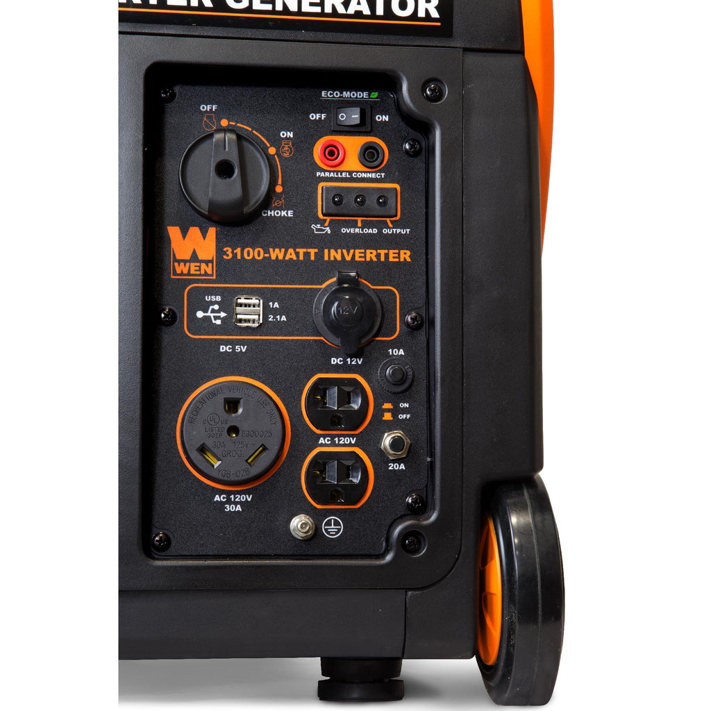 WEN 56310i-RV Super Quiet 3100-Watt RV-Ready Portable Inverter Generator, CARB Compliant - 56310i-RV