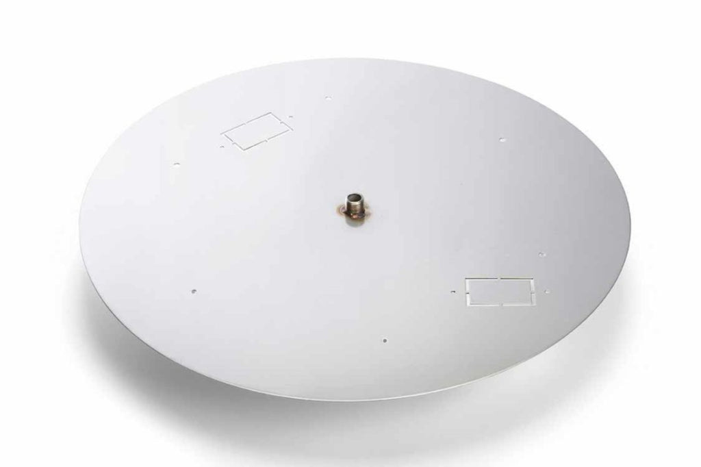 30" Round Flat Stainless Steel Burner Pan - 571-30