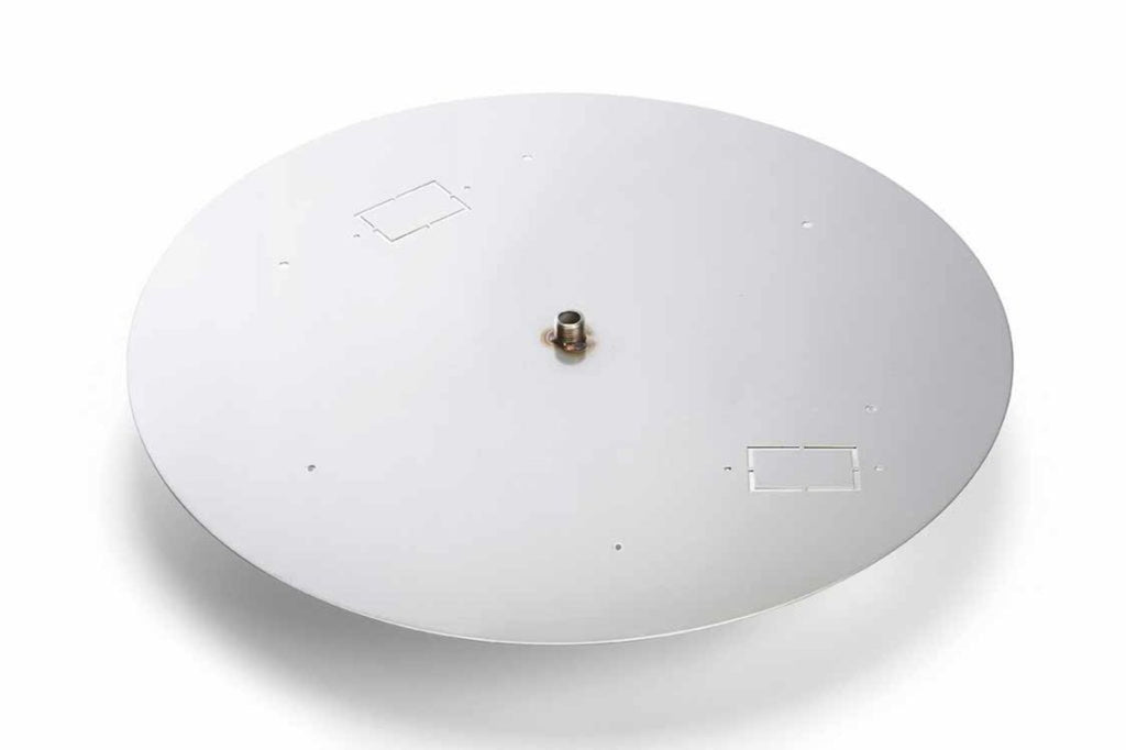 36" Stainless Steel Round Flat Burner Pan - 571-36