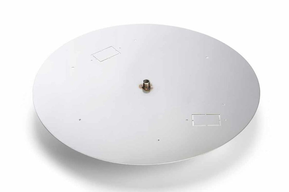 36" Stainless Steel Round Flat Burner Pan - 571-36
