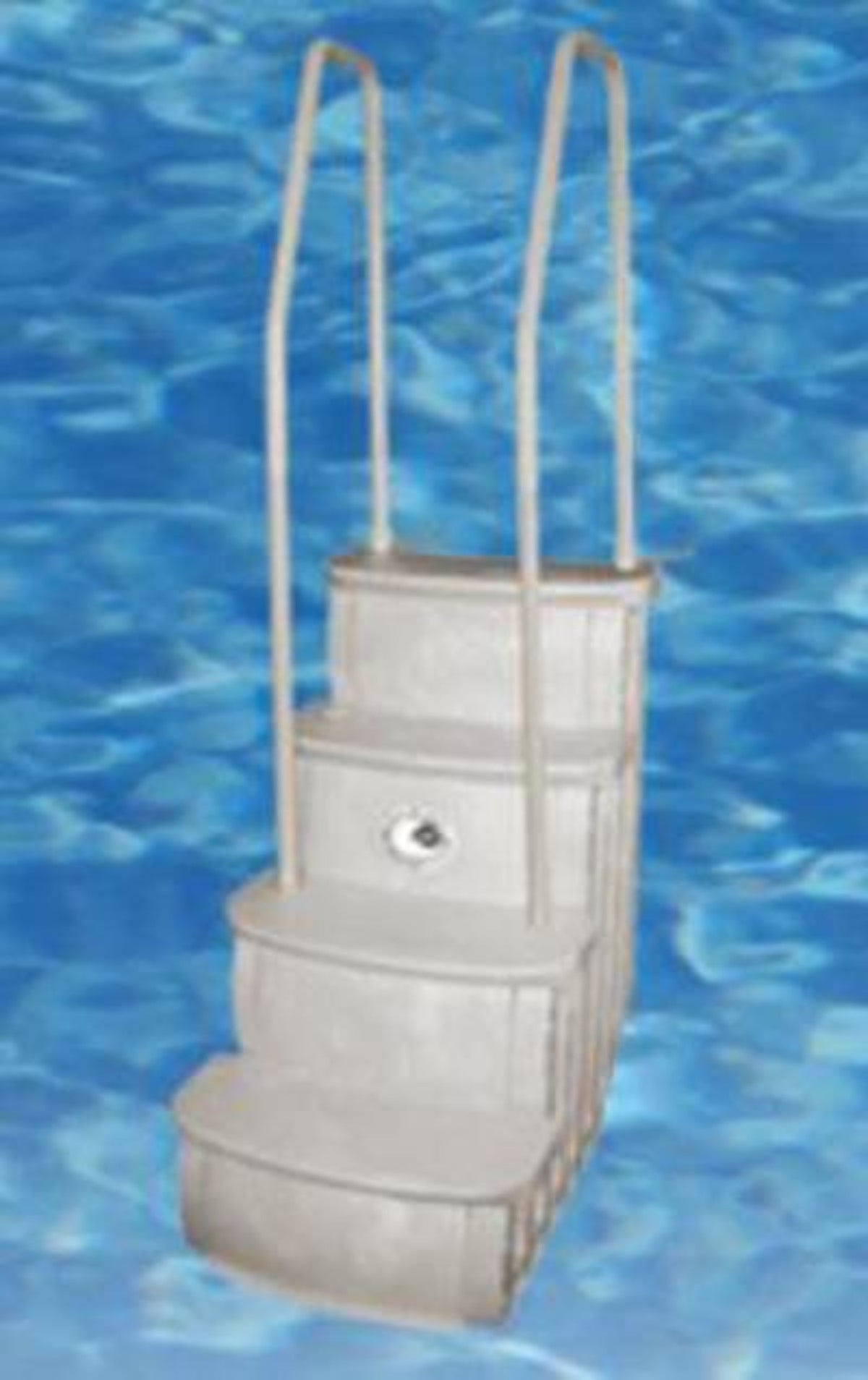 Main Access iStep Above Ground Swimming Pool Deck Entry Steps Ladder w/ Mat Pad - 59331