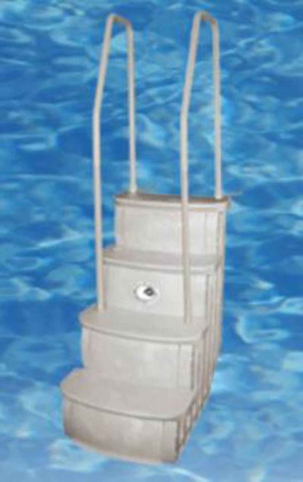 Main Access iStep Above Ground Pool Entry Ladder w/ Pad + 2 Weights + LED Light - 59348