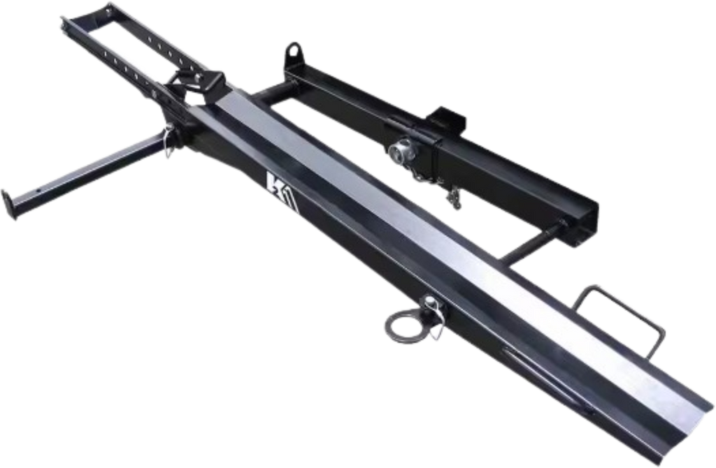 DK2 TMC201 400 lb. Capacity Hitch Mounted Motorcycle Carrier with Adjustable Front Wheel Channel New - TMC201