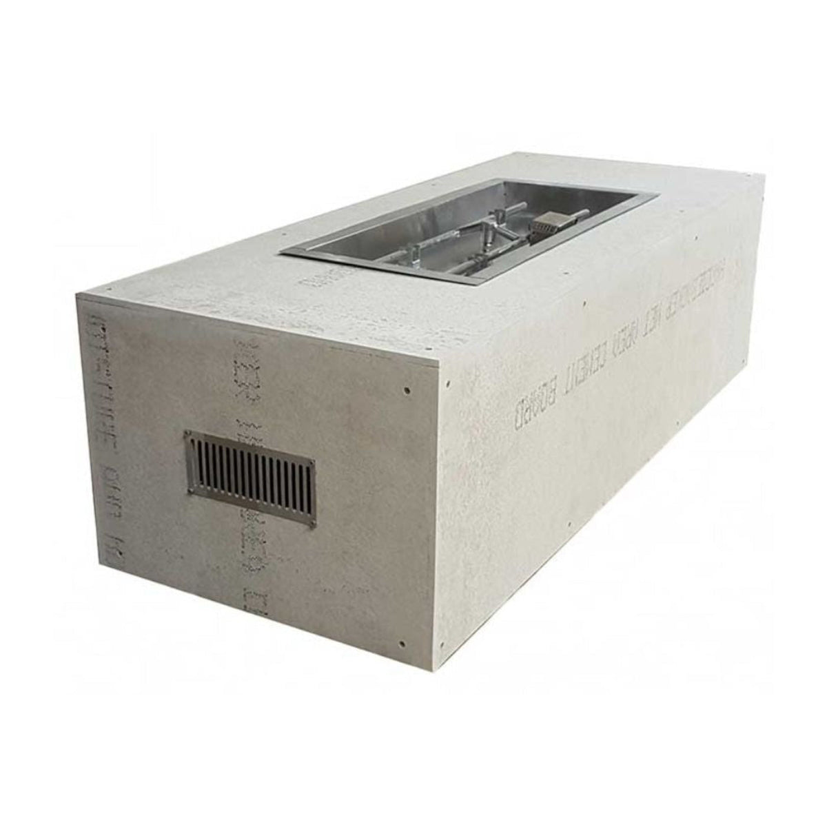 60″ x 24″ Rectangle Ready to Finish Fire Pit Package (30″ Pan) - U60X24/30x12
