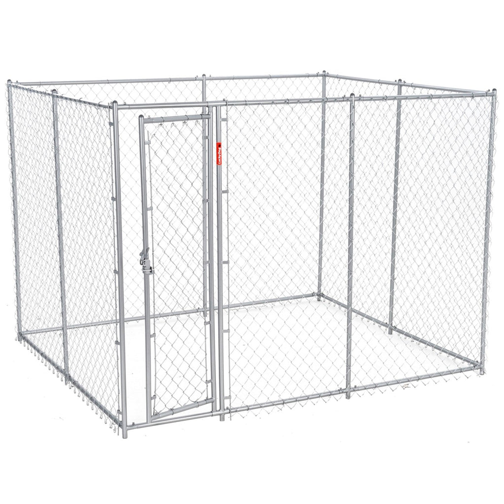 Lucky Dog Adjustable 10' x 5' x 6' Heavy Duty Chain Link Dog Kennel Enclosure - 117259