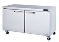 Blue Air BLUF60-HC | 60" Wide 2 Door Undercounter Freezer - BLUF60-HC