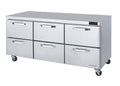 Blue Air BLUR72-D6-HC | 72" Wide 6 Drawer Undercounter Refrigerator - BLUR72-D6-HC