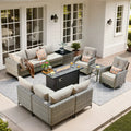 Char-Griller vDaltry 11 Piece Outdoor Wicker Conversation Sets With Fire Pit Table - 1769759193786_6