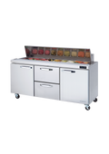 Blue Air | 72" Wide 2 Drawer Sandwich Prep Table - BLPT72-D2M-HC