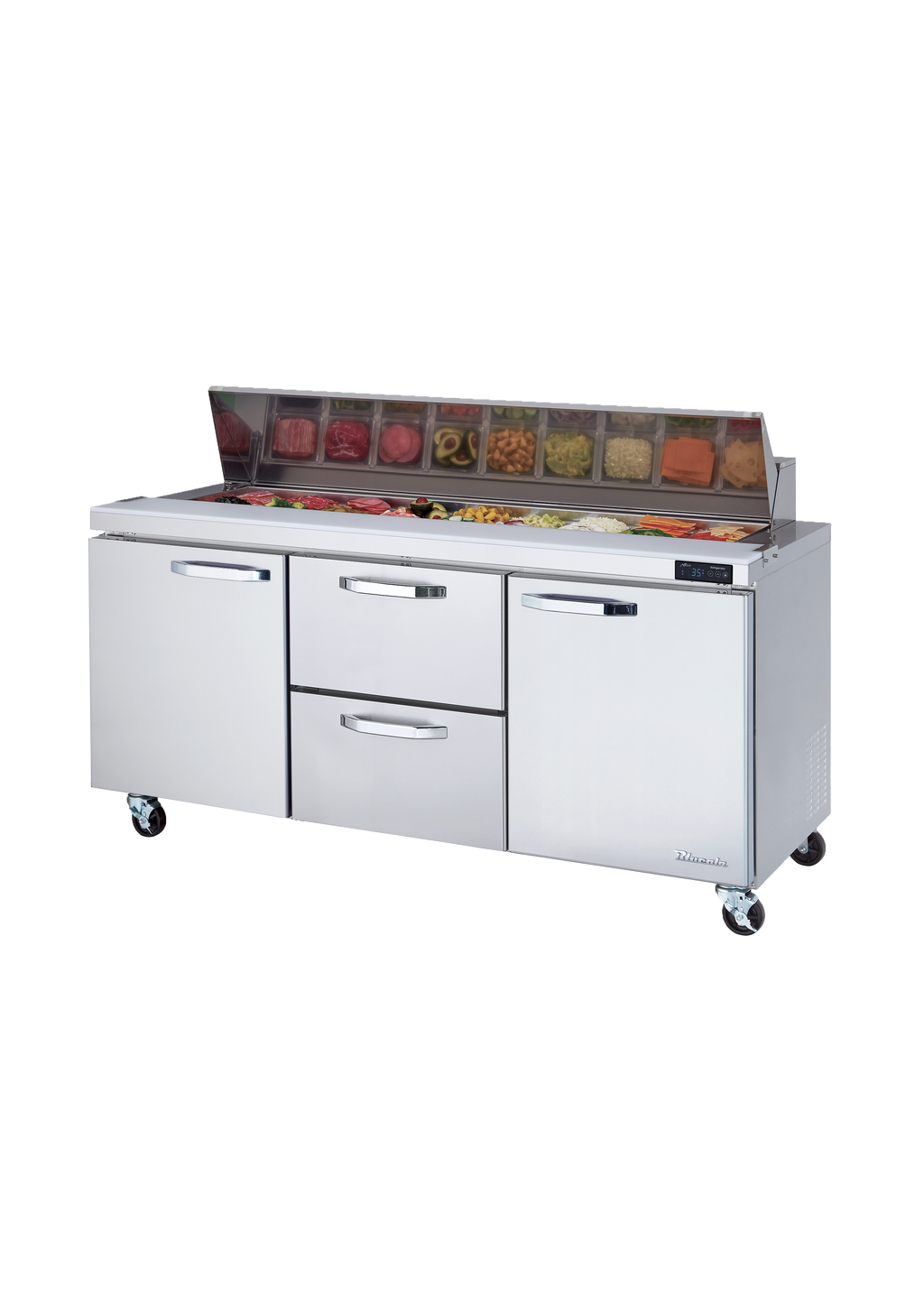 Blue Air | 67" Wide 2 Drawer Pizza Prep Table - BAPP67-D2R-HC