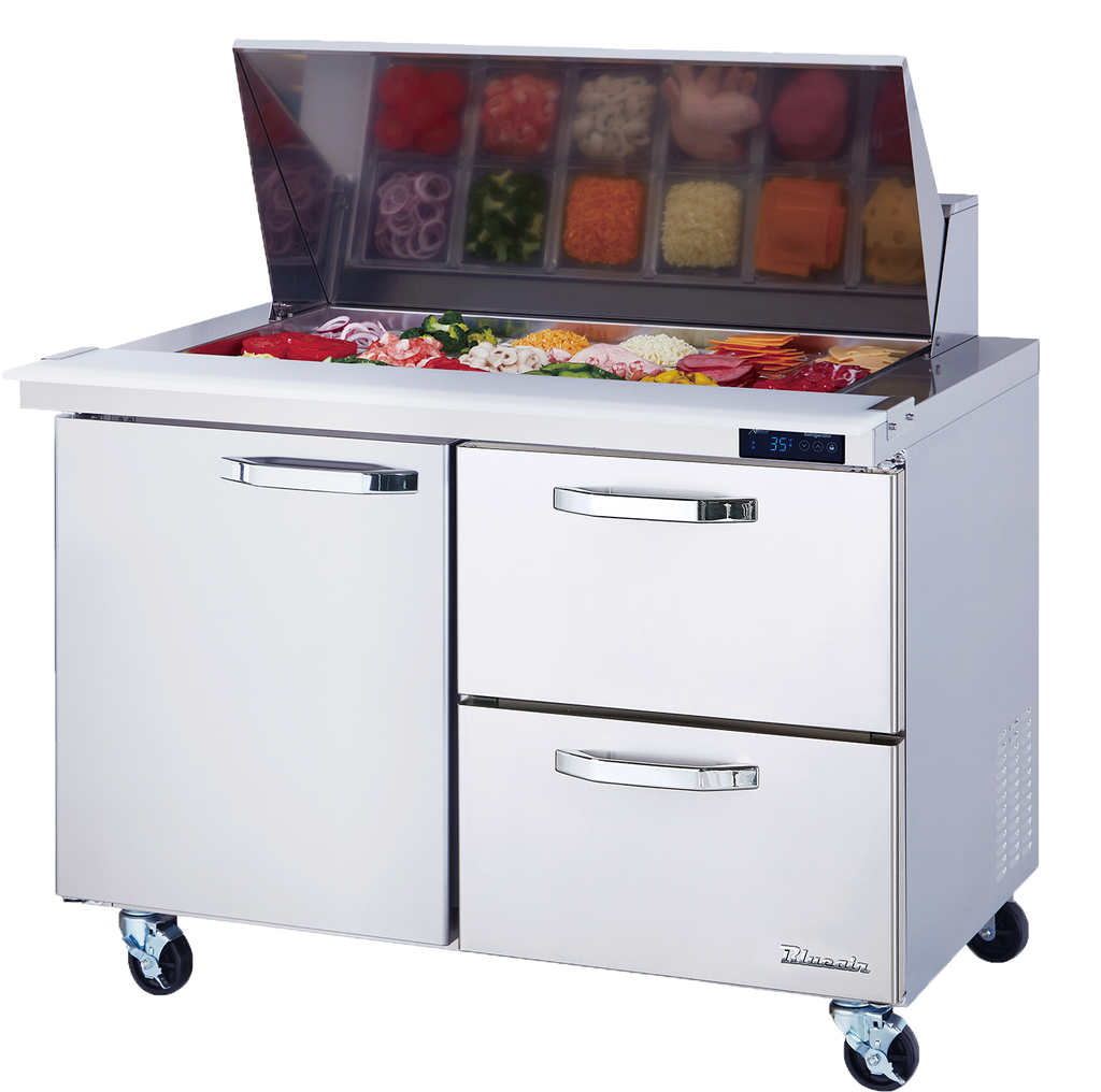 Blue Air BLPT60-D4-HC | 60" Wide 4 Drawer Sandwich Prep Table - BLPT60-D4-HC