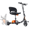 Super Handy GUT112 Passport 3 Wheeled Lightweight Long Range Folding Mobility Scooter New