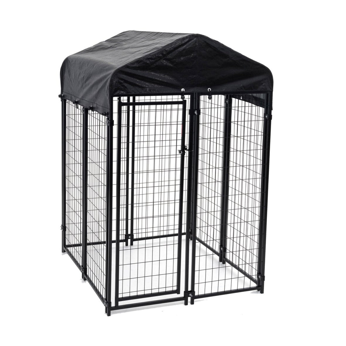 Lucky Dog Uptown Outdoor Covered Kennel Heavy Duty Dog Cage Pen (3 Pack) - 173760