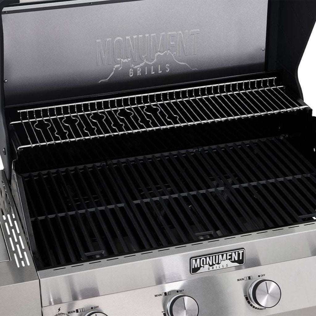 Monument Grills Denali 405 Series | 4 Burner Smart Tech Propane Gas Grill in Stainless Steel - D405