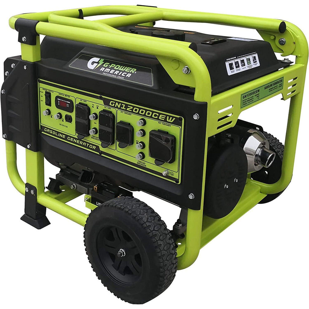 Green-Power America 12000/9500-Watt Gas Powered Portable Generator - GN12000CEW